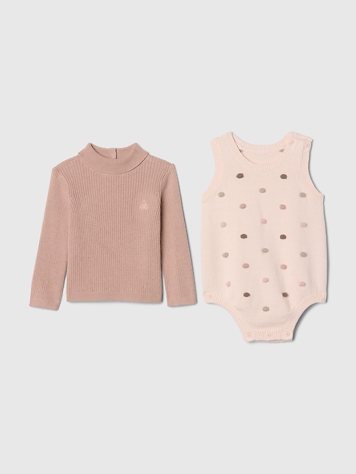 Image number 1 showing, Baby Sweater Outfit Set