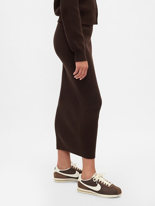 Image number 2 showing, CashSoft Rib Maxi Sweater Skirt