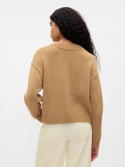 Image number 2 showing, Oversized V-Neck Sweater