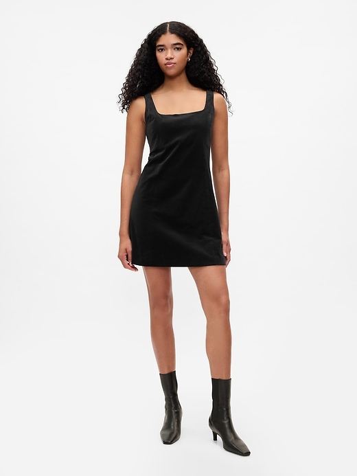 Image number 1 showing, Velvet Mini Dress