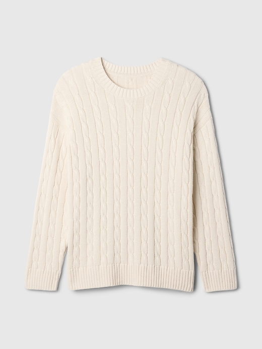 Image number 5 showing, Oversized Cable-Knit Sweater