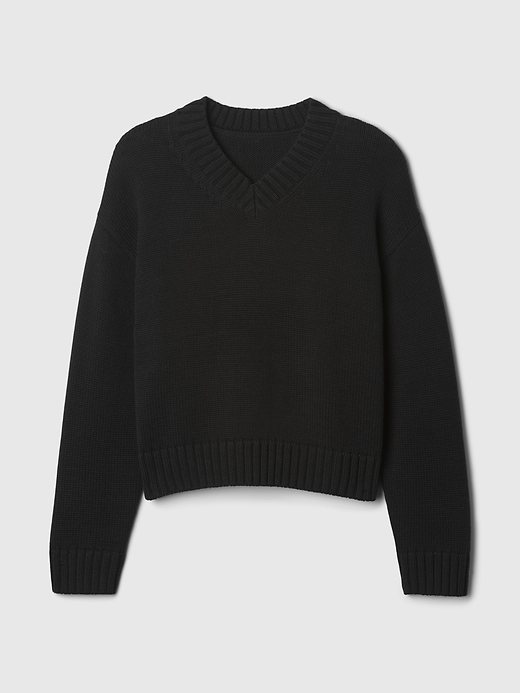 Image number 9 showing, Oversized V-Neck Sweater