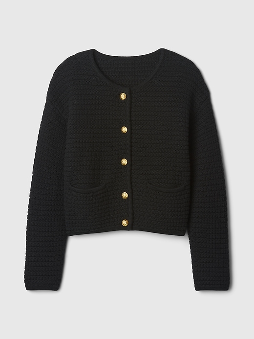 Image number 5 showing, Textured Sweater Jacket