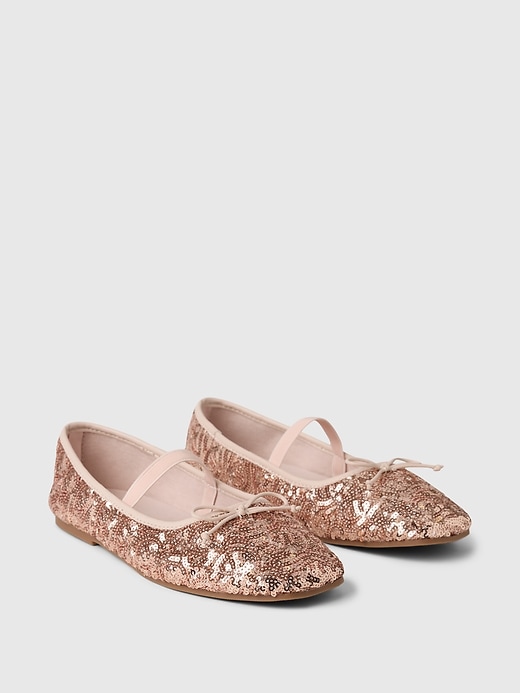 Image number 2 showing, Kids Sequin Ballet Flats