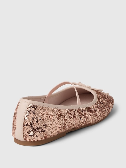 Image number 4 showing, Kids Sequin Ballet Flats