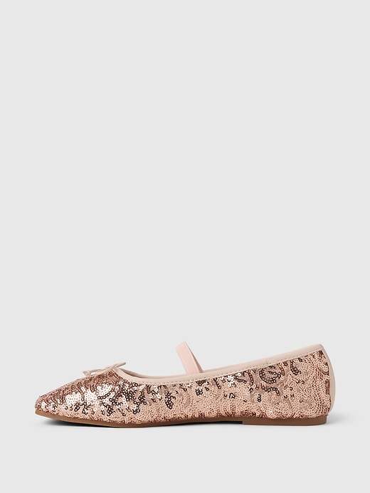 Image number 5 showing, Kids Sequin Ballet Flats