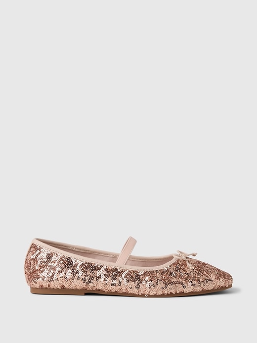 Image number 1 showing, Kids Sequin Ballet Flats