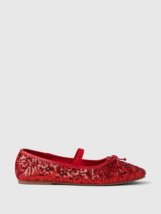 Image number 1 showing, Kids Sequin Ballet Flats