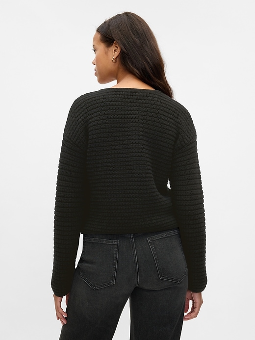 Image number 2 showing, Textured Sweater Jacket