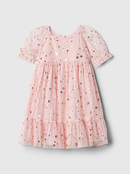 L'image numéro 2 présente Robe en tulle métallisé babyGap