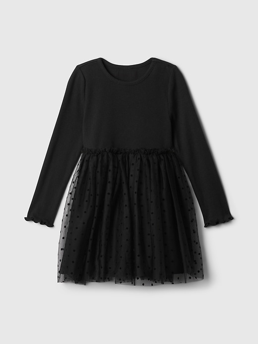 L'image numéro 2 présente Robe 2-en-1 à volants en tulle babyGap