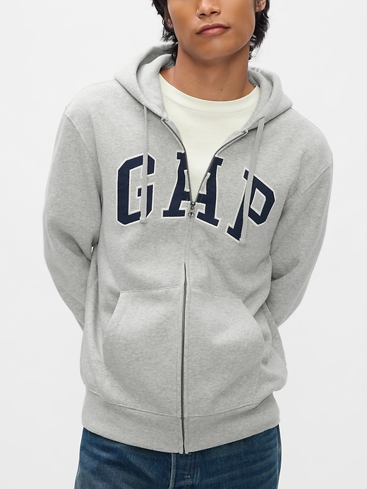 Vintage Soft Arch Logo Full Zip Hoodie Gap