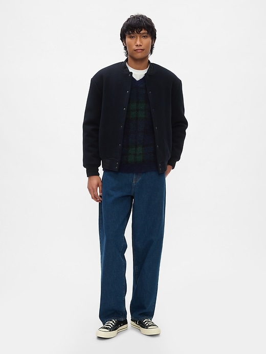 Image number 3 showing, Plaid V-Neck Sweater