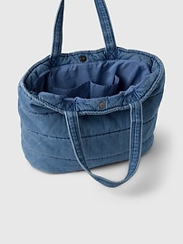 Voir une image plus grande du produit 3 de 3. Fourre-tout rembourré en denim