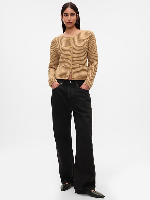 Image number 3 showing, Textured Sweater Jacket