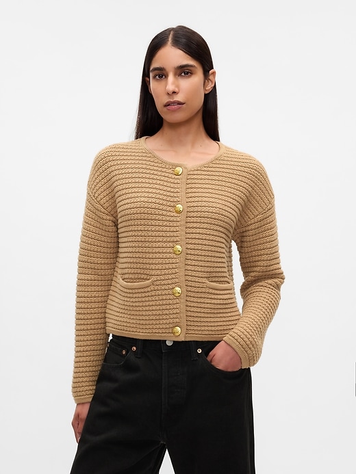 Image number 10 showing, Textured Sweater Jacket