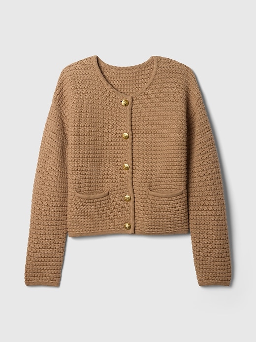 Image number 5 showing, Textured Sweater Jacket