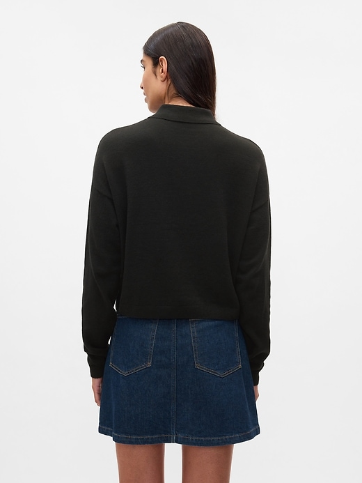 Image number 2 showing, CashSoft Relaxed Polo Sweater