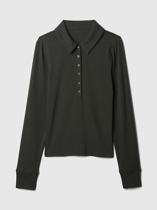 Image number 4 showing, Modern Cropped Polo Shirt