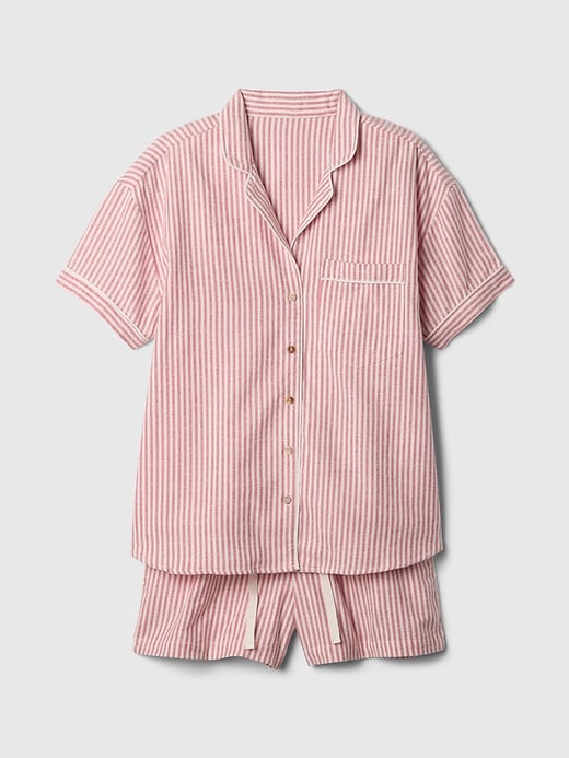 Image number 4 showing, Flannel PJ Shorts Set