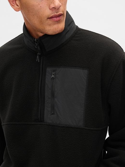 Image number 4 showing, Sherpa Half-Zip Pullover