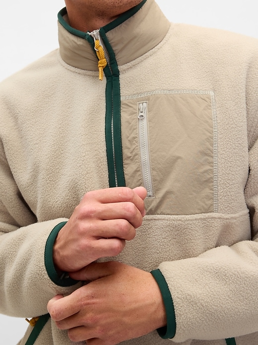 Image number 8 showing, Sherpa Half-Zip Pullover