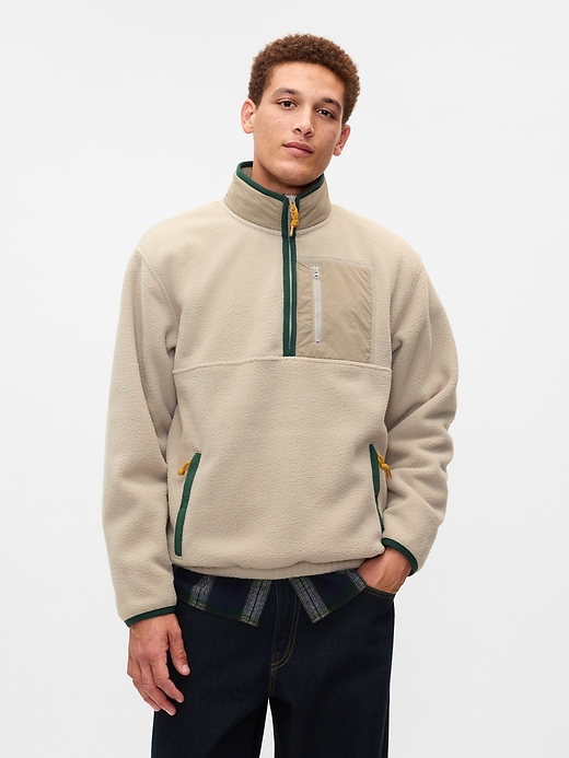 Image number 6 showing, Sherpa Half-Zip Pullover