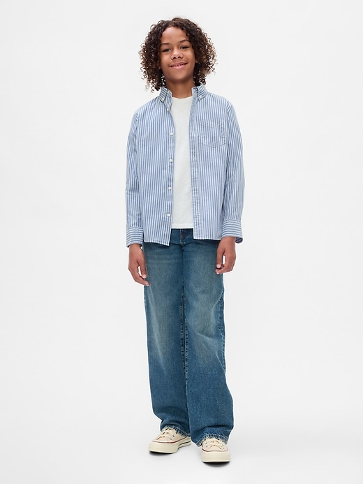 Image number 3 showing, Kids Organic Cotton Poplin Shirt