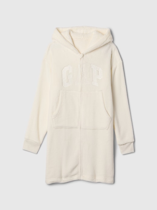 Image number 4 showing, Kids Recycled Sherpa Logo Hoodie Robe