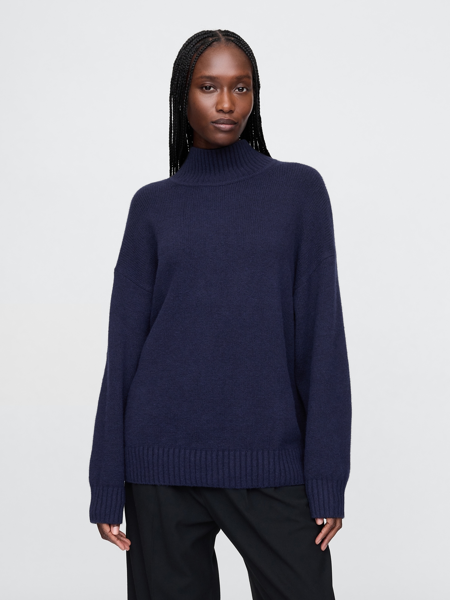 CashSoft Mockneck Sweater