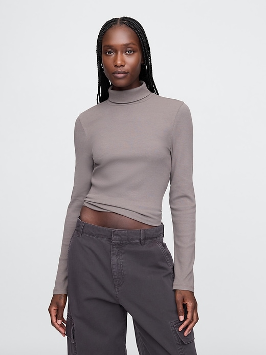 Image number 1 showing, Modern Rib Turtleneck