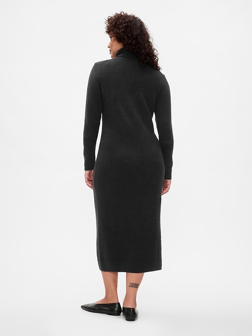 Image number 6 showing, CashSoft Turtleneck Maxi Sweater Dress