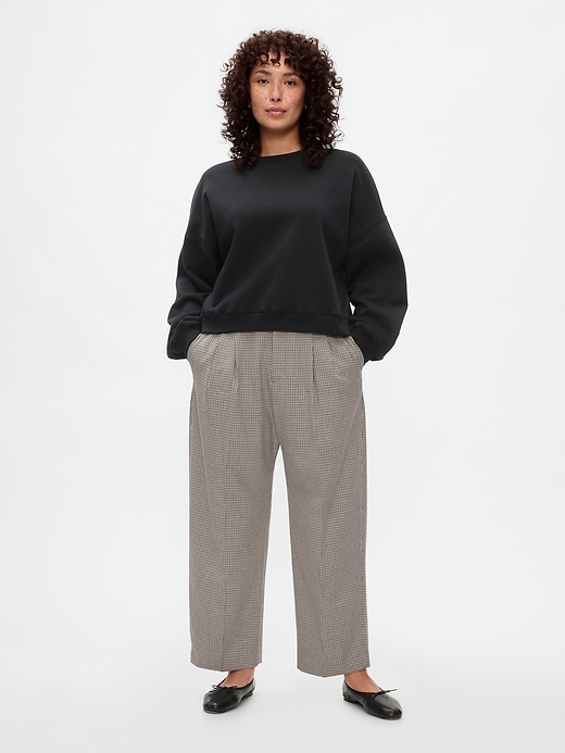 Image number 5 showing, 365 High Rise Brushed Twill Pleated Taper Trousers