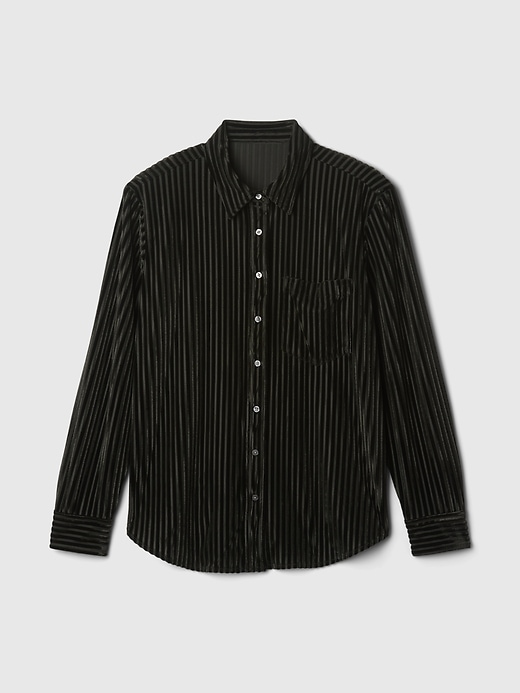 Image number 5 showing, Velvet Relaxed Shirt