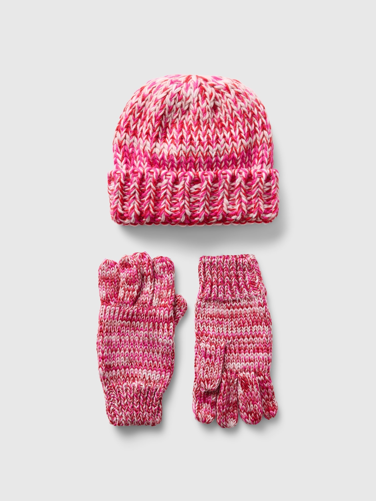 Ensemble avec bonnet en tricot épais pour Enfant