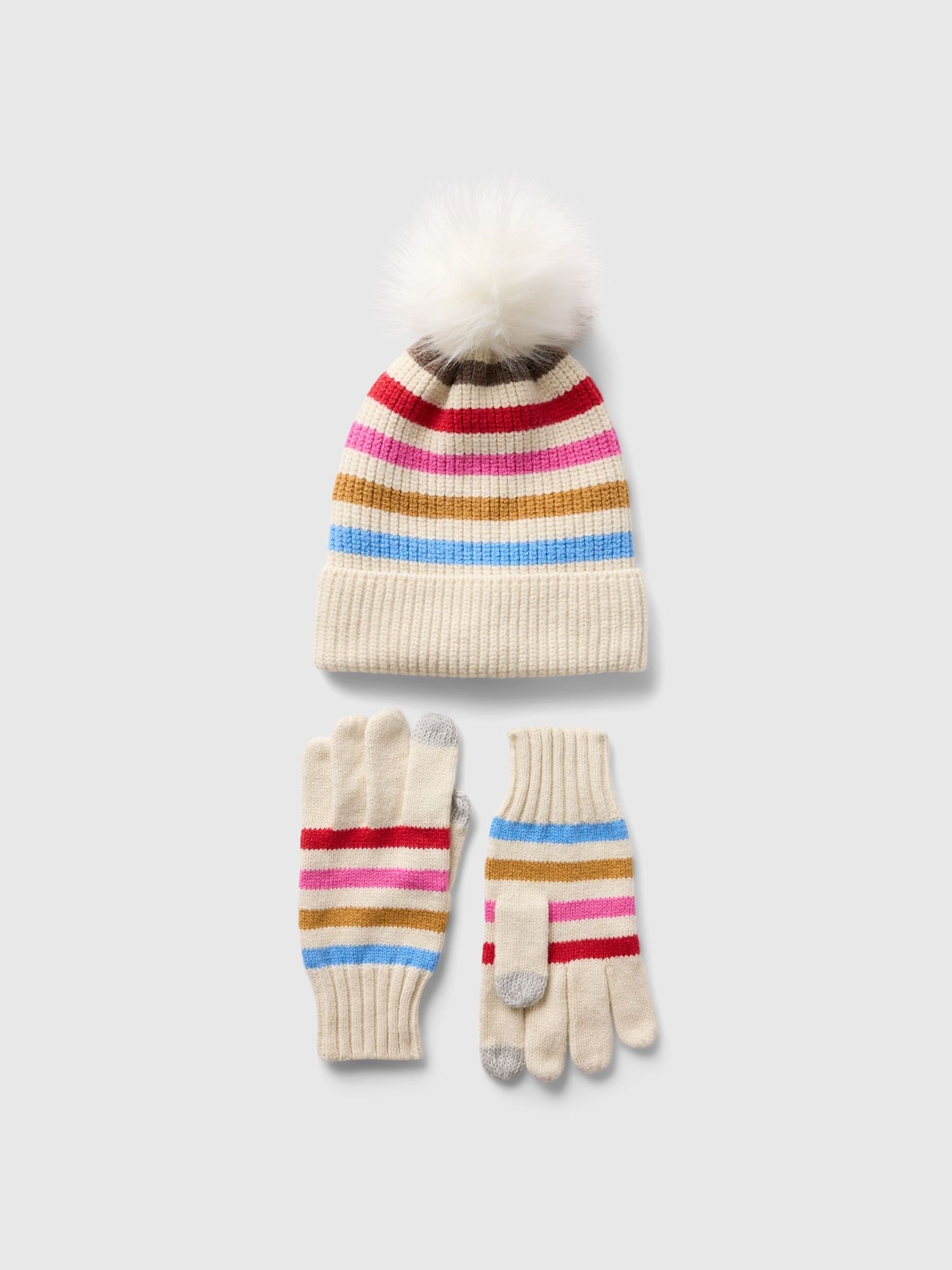 Ensemble bonnet et gants Effet cachemire pour Enfant