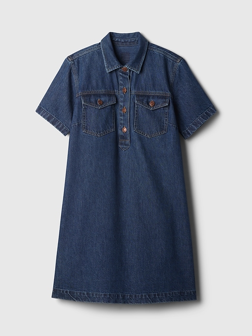 Image number 7 showing, Denim Shift Mini Dress