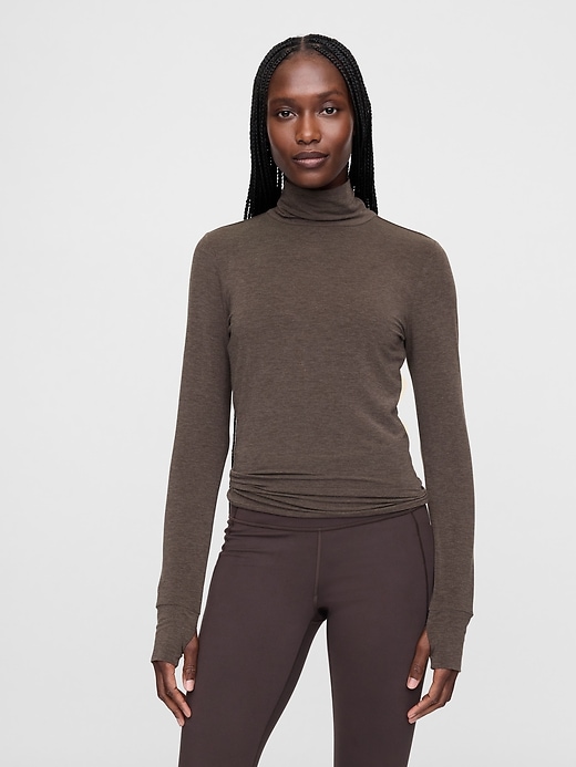 View large product image 1 of 13. GapFit Breathe Turtleneck