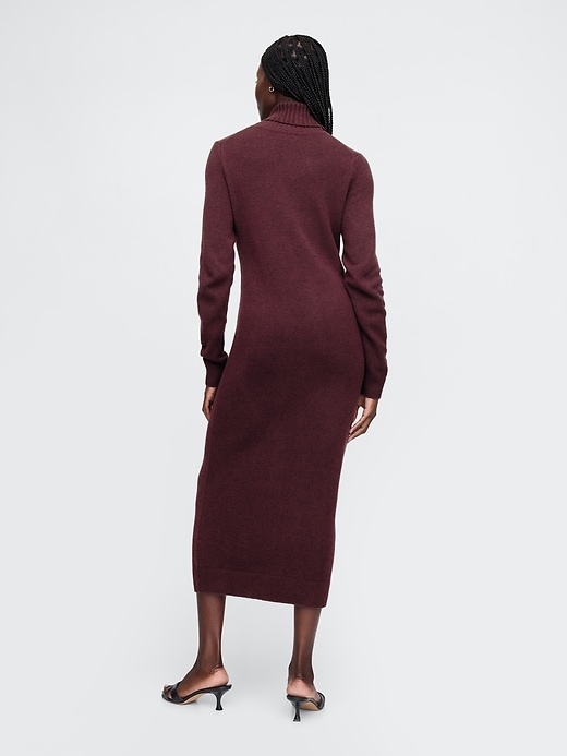 Image number 2 showing, CashSoft Turtleneck Maxi Sweater Dress