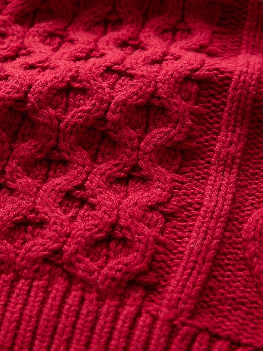 Image number 8 showing, Oversized Mixed Cable-Knit Sweater