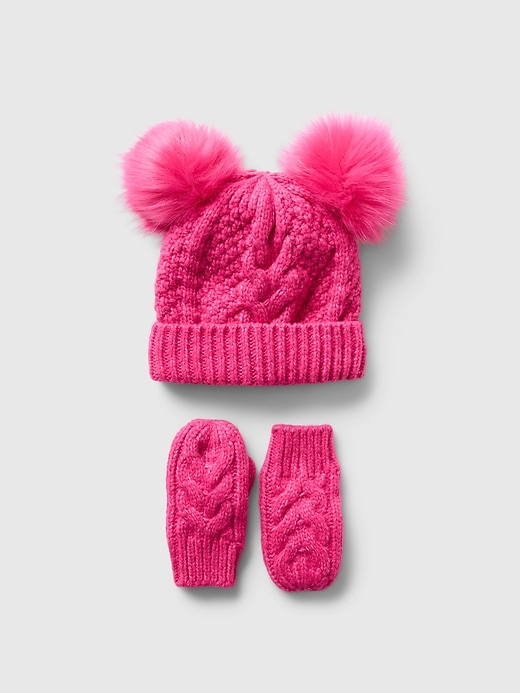 Voir une image plus grande du produit 1 de 1. Ensemble avec bonnet à pompons babyGap