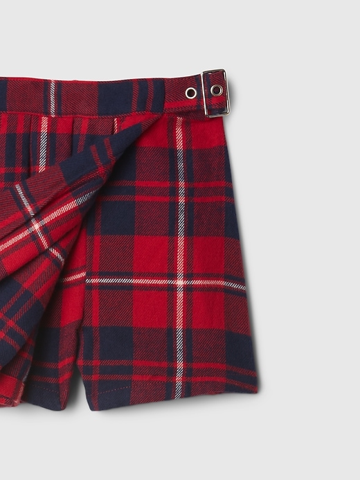 Image number 4 showing, babyGap Pleated Plaid Wrap Skort