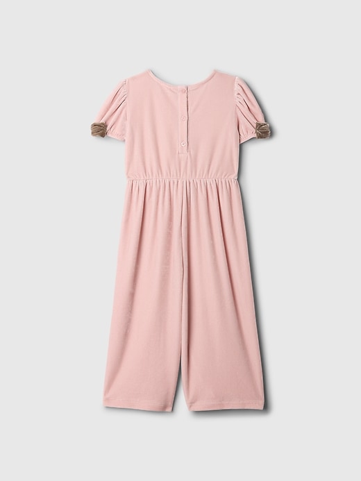 Image number 3 showing, babyGap Velour Bow-Sleeve Jumpsuit