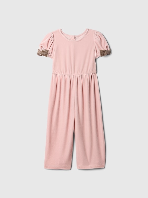 Image number 2 showing, babyGap Velour Bow-Sleeve Jumpsuit