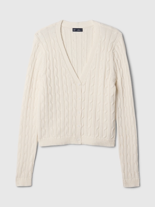 Image number 5 showing, Cable-Knit Cardigan