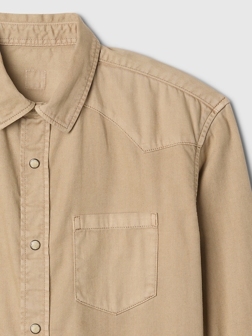 Image number 4 showing, Kids Khaki Western Shirt