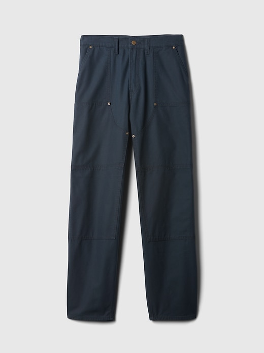 Image number 6 showing, Double-Knee Canvas Utility Baggy Jeans