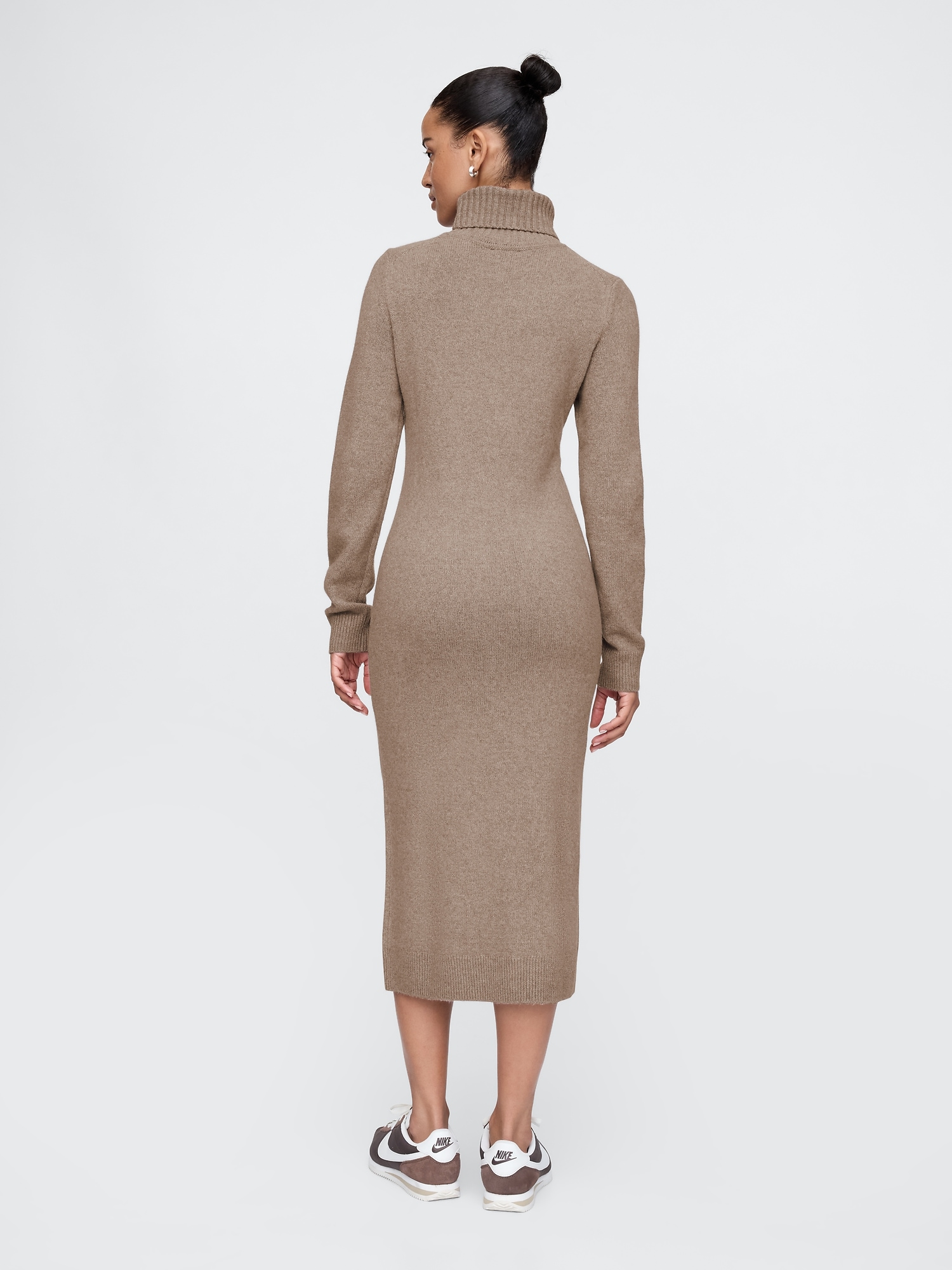 CashSoft Turtleneck Maxi Sweater Dress