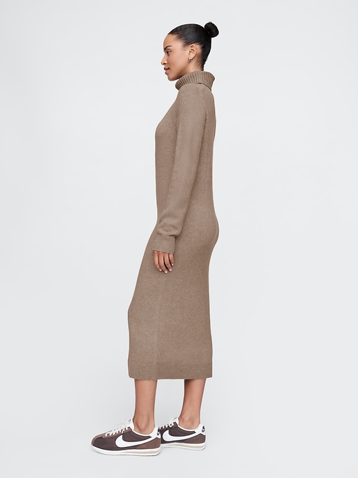 Image number 9 showing, CashSoft Turtleneck Maxi Sweater Dress