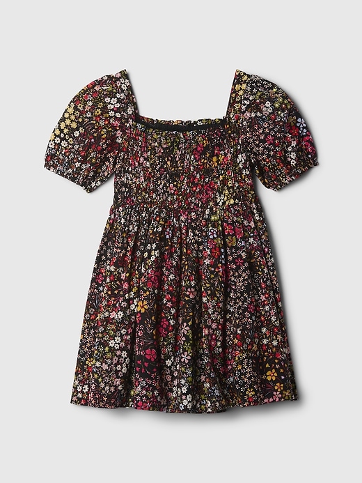 L'image numéro 2 présente Robe à smocks à motif floral babyGap